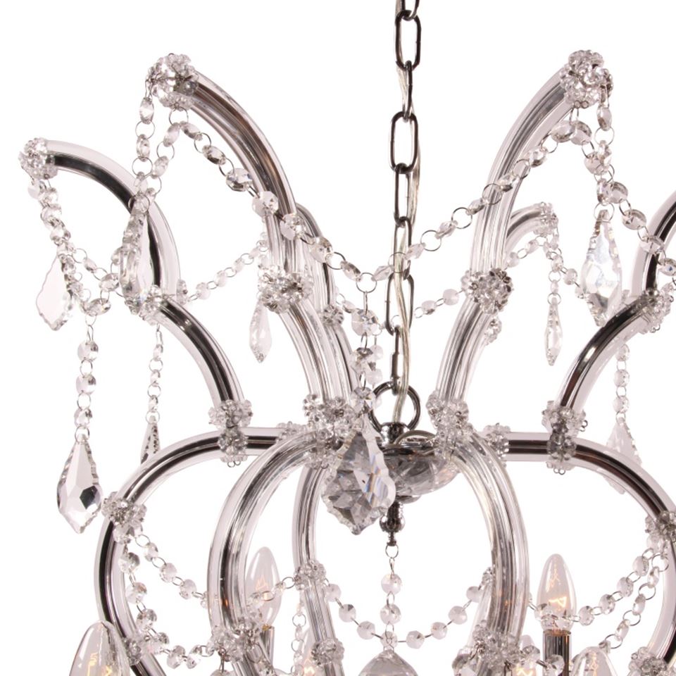 DS Chandelier, ceiling light Maria Theresia 105 cm, silver