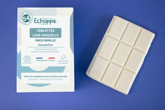 Echoppe Dishwasher Tabs 54 pieces/ wash - Fragrance-free 