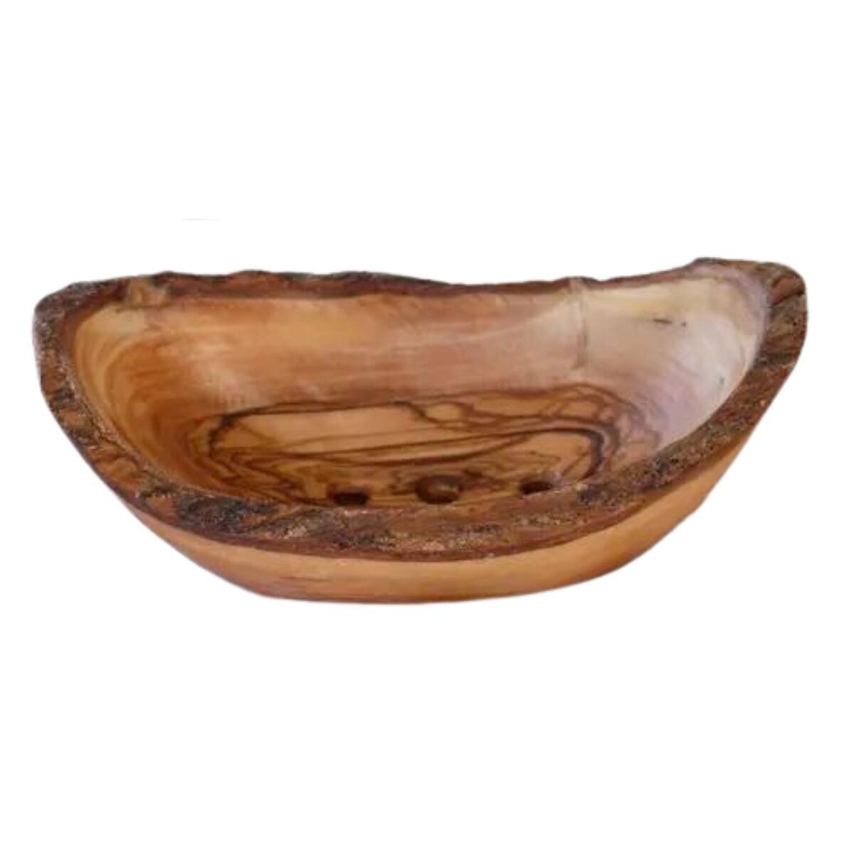 green-goose soap holder olive wood | small