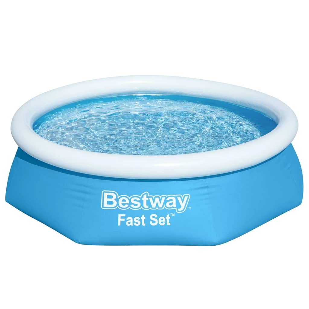 Bestway Fast Set Aufblasbarer Swimmingpool Rund 244X66 Cm