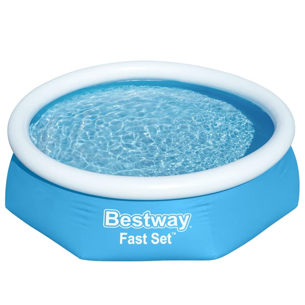 Bestway Fast Set Aufblasbarer Swimmingpool Rund 244X66 Cm