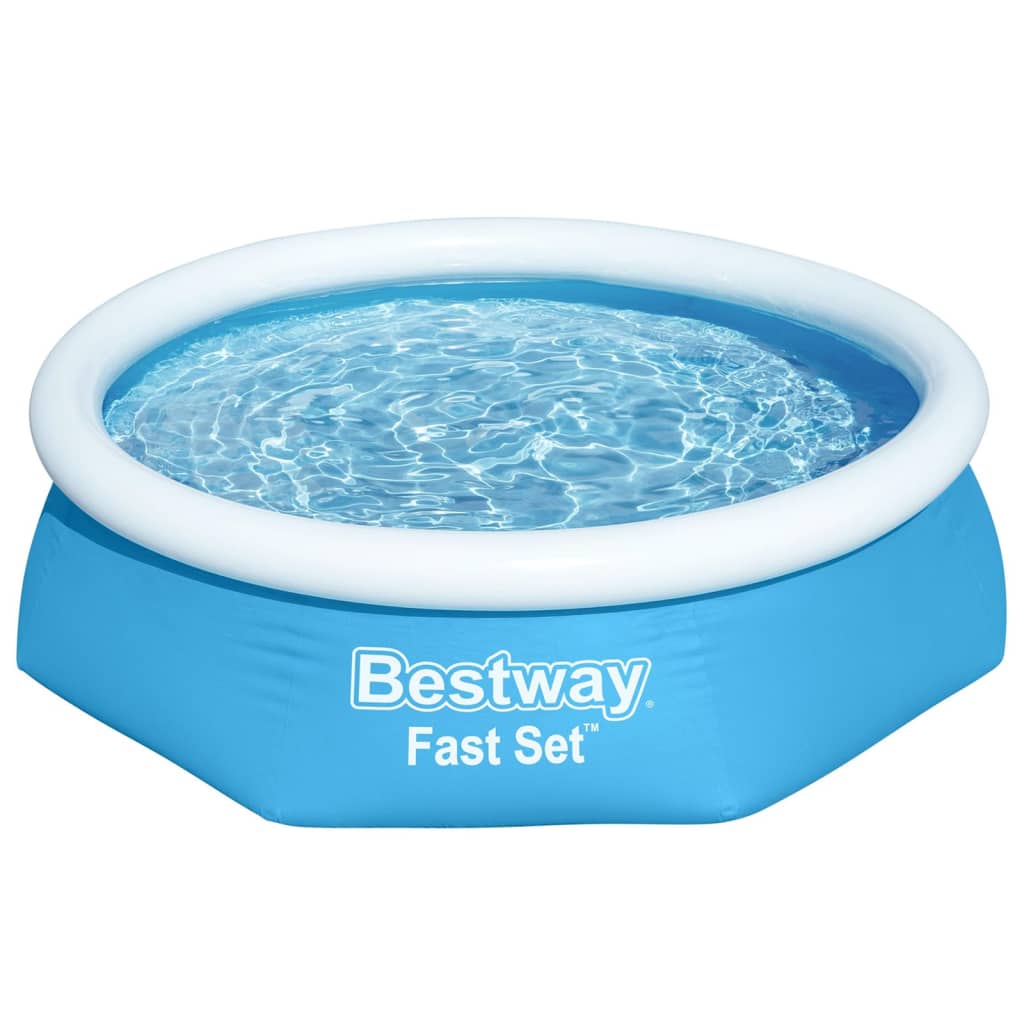 Bestway Fast Set Aufblasbarer Swimmingpool Rund 244X66 Cm