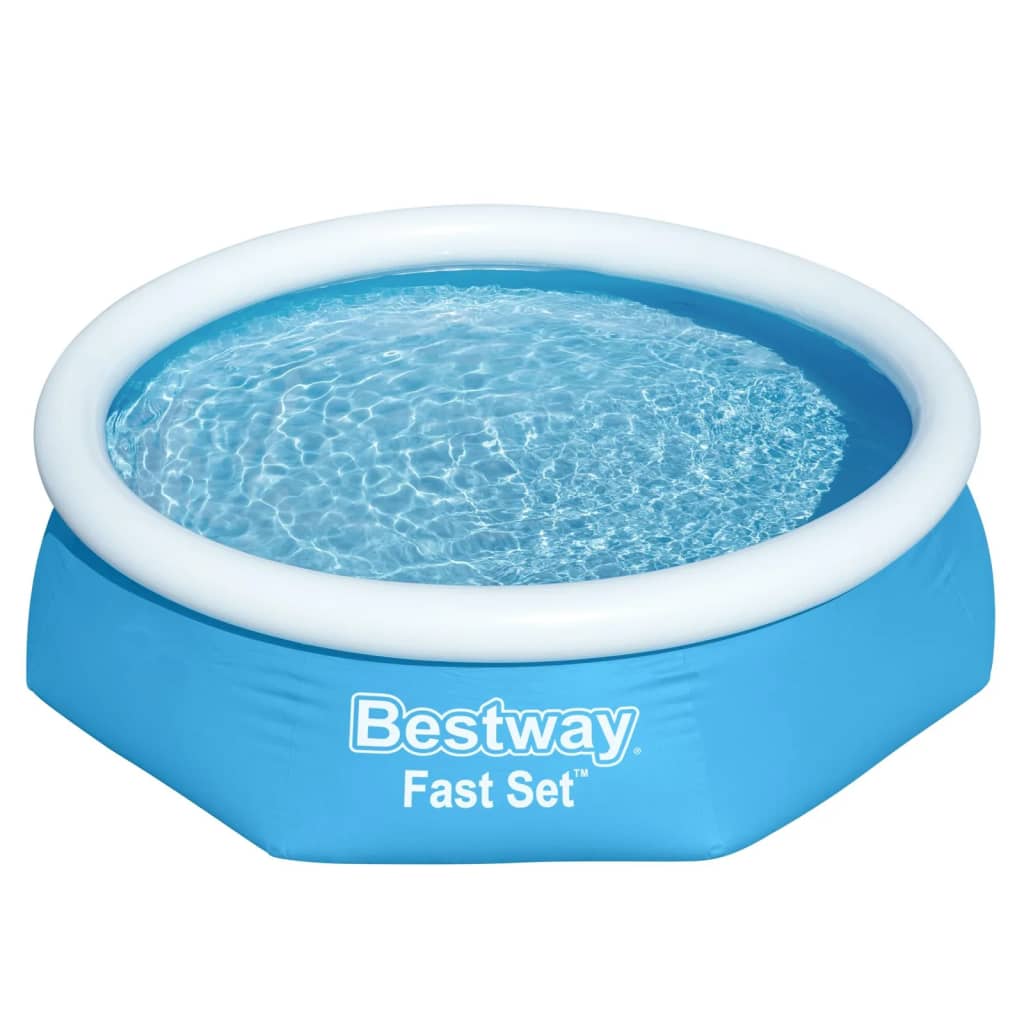 Bestway Schwimmbecken Fast Set Rund Blau