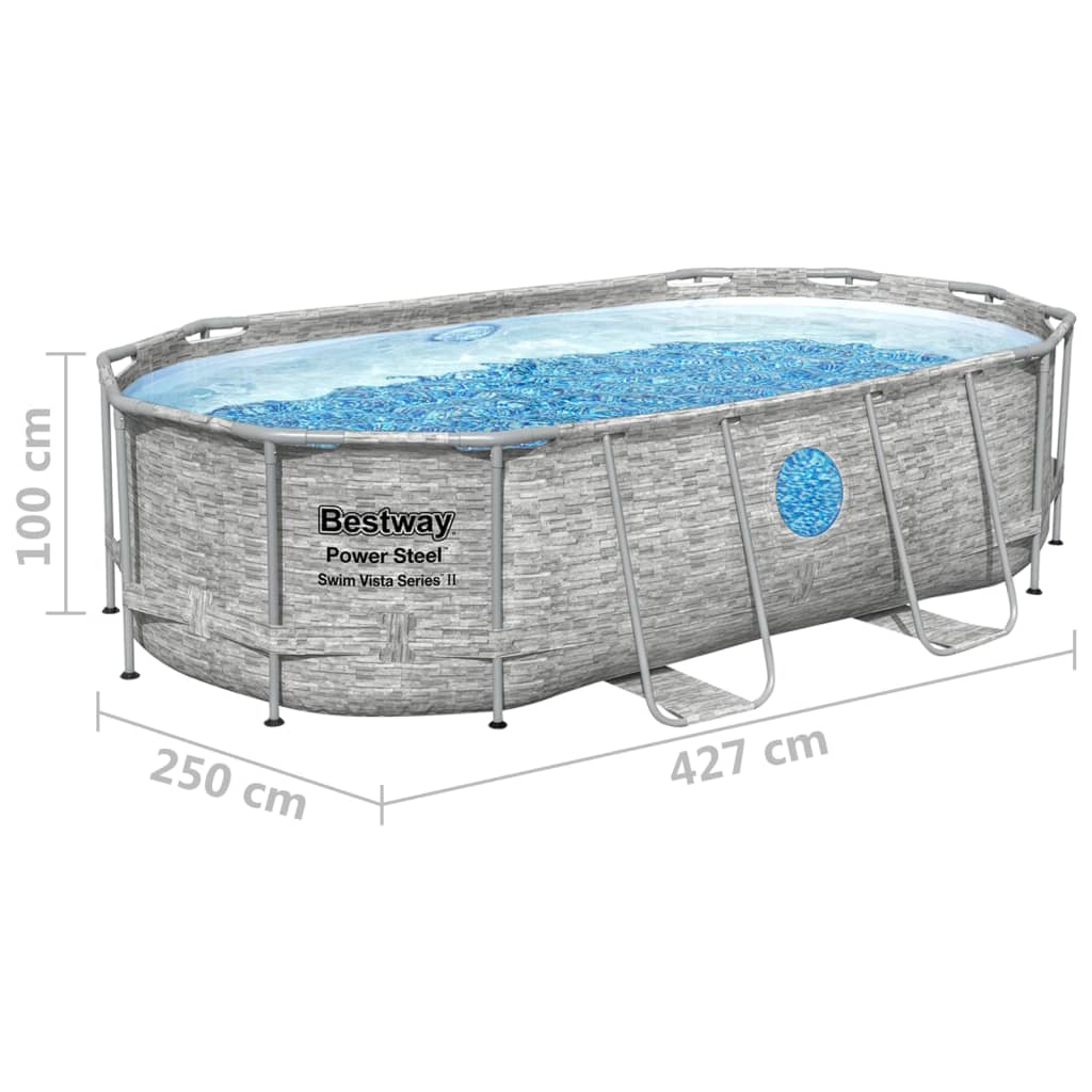 Bestway Power Steel Swimmingpool-Set 427X250X100 Cm