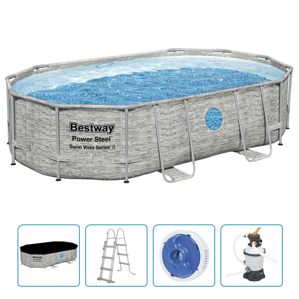 Bestway Power Steel Pool-Set 488X305X107 Cm