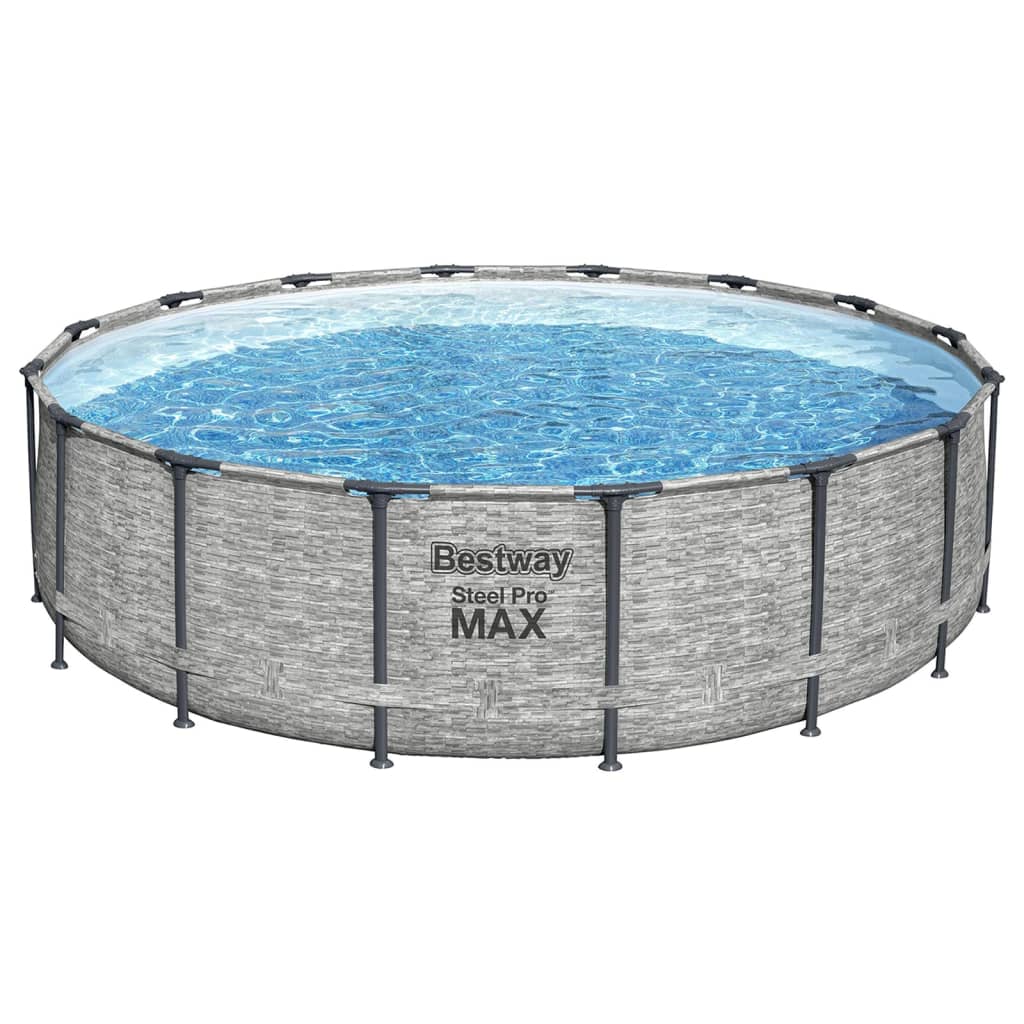 Bestway Power Steel Swimming Pool Rund 488X122 Cm