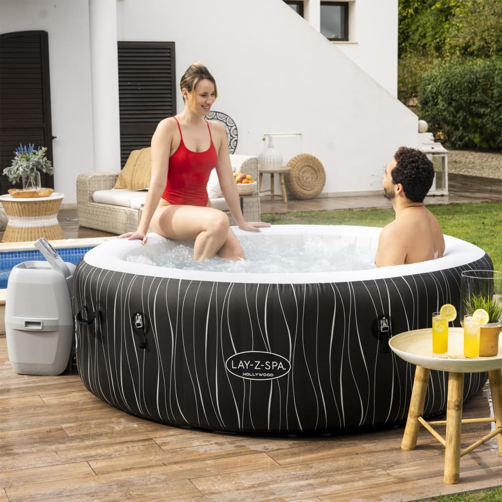 Bestway Lay-Z-Spa Aufblasbarer Whirlpool Hollywood Airjet 196X66 Cm