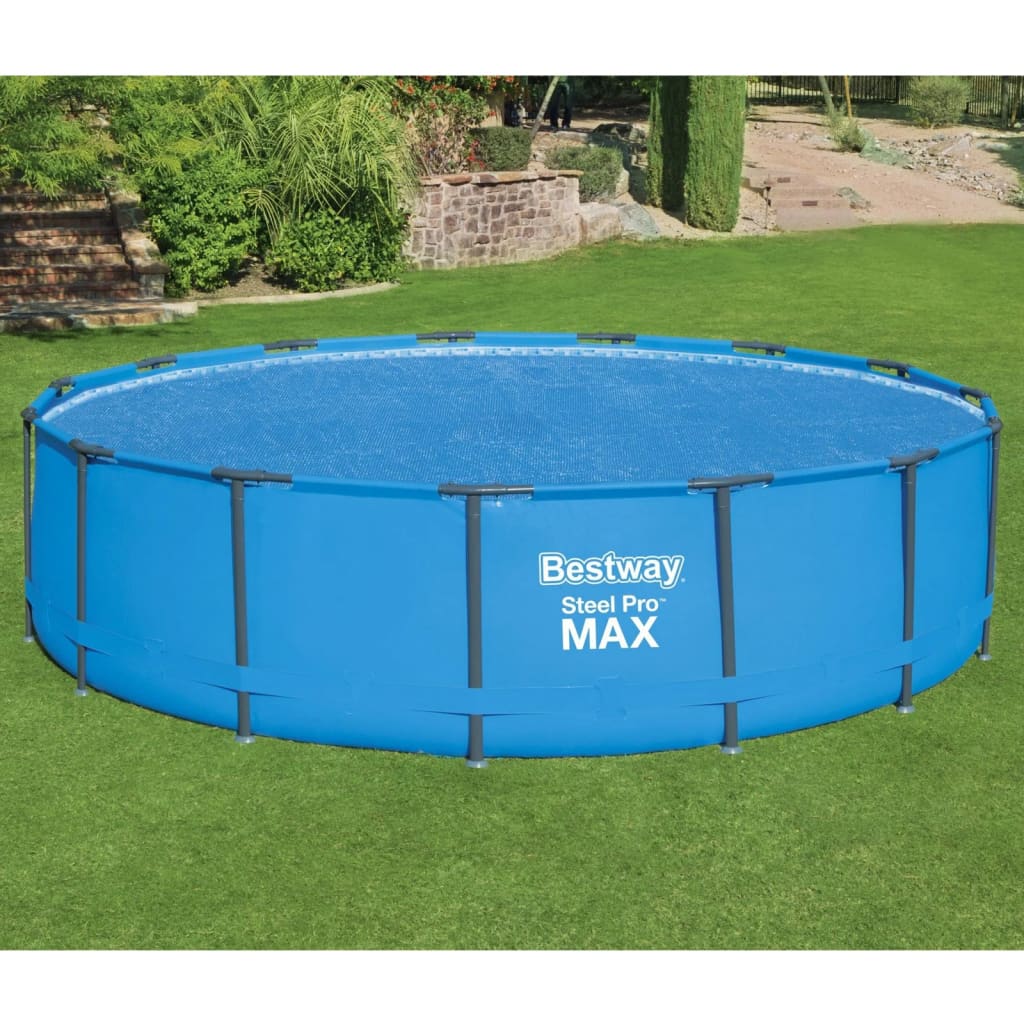 Bestway Solar-Poolabdeckung Flowclear Rund 462 Cm Blau