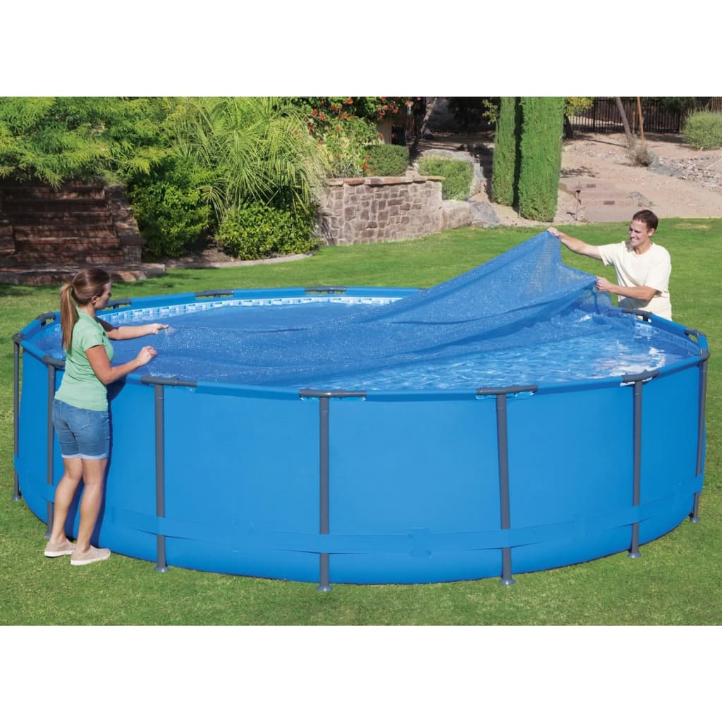 Bestway Solar-Poolabdeckung Flowclear Rund 462 Cm Blau