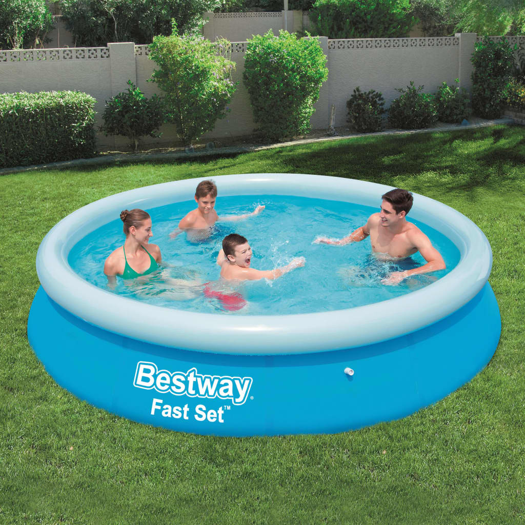 Bestway Fast Set Aufblasbarer Swimmingpool Rund 57266