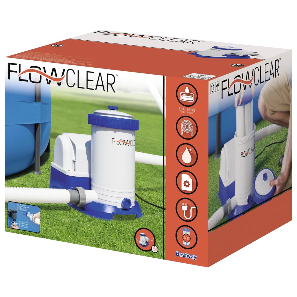 Bestway Flowclear Pool-Filterpumpe 9463 L/H