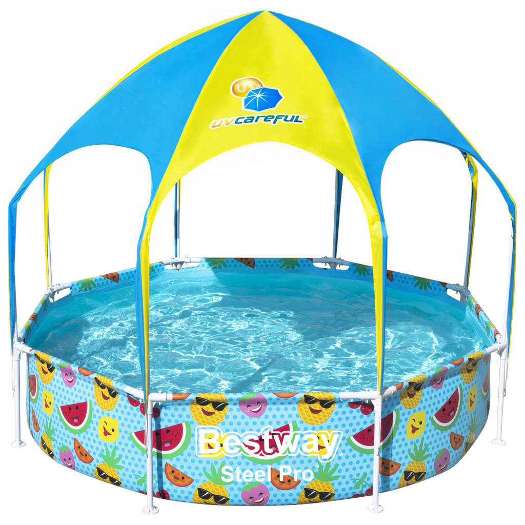 Bestway Steel Pro Uv Careful Aufstellpool Für Kinder 244X51 Cm