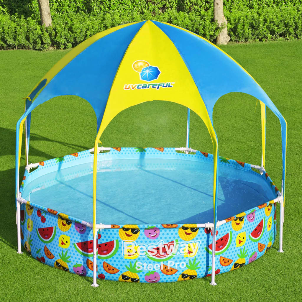 Bestway Steel Pro Uv Careful Aufstellpool Für Kinder 244X51 Cm