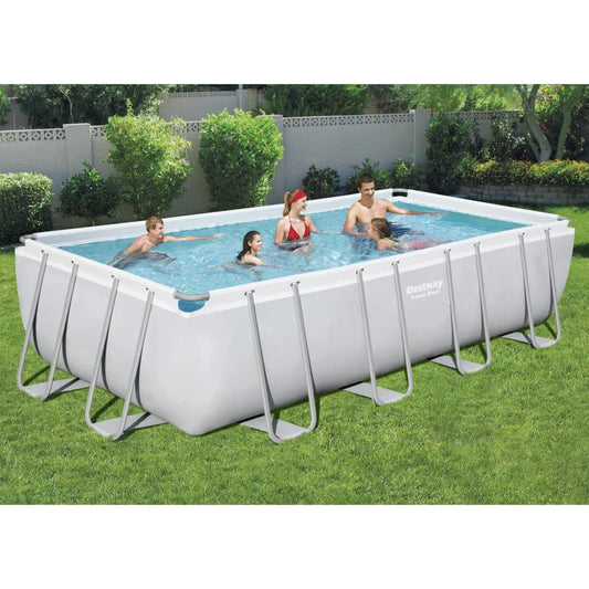 Bestway Power Steel Swimmingpool-Set Rechteckig 549X274X122 Cm