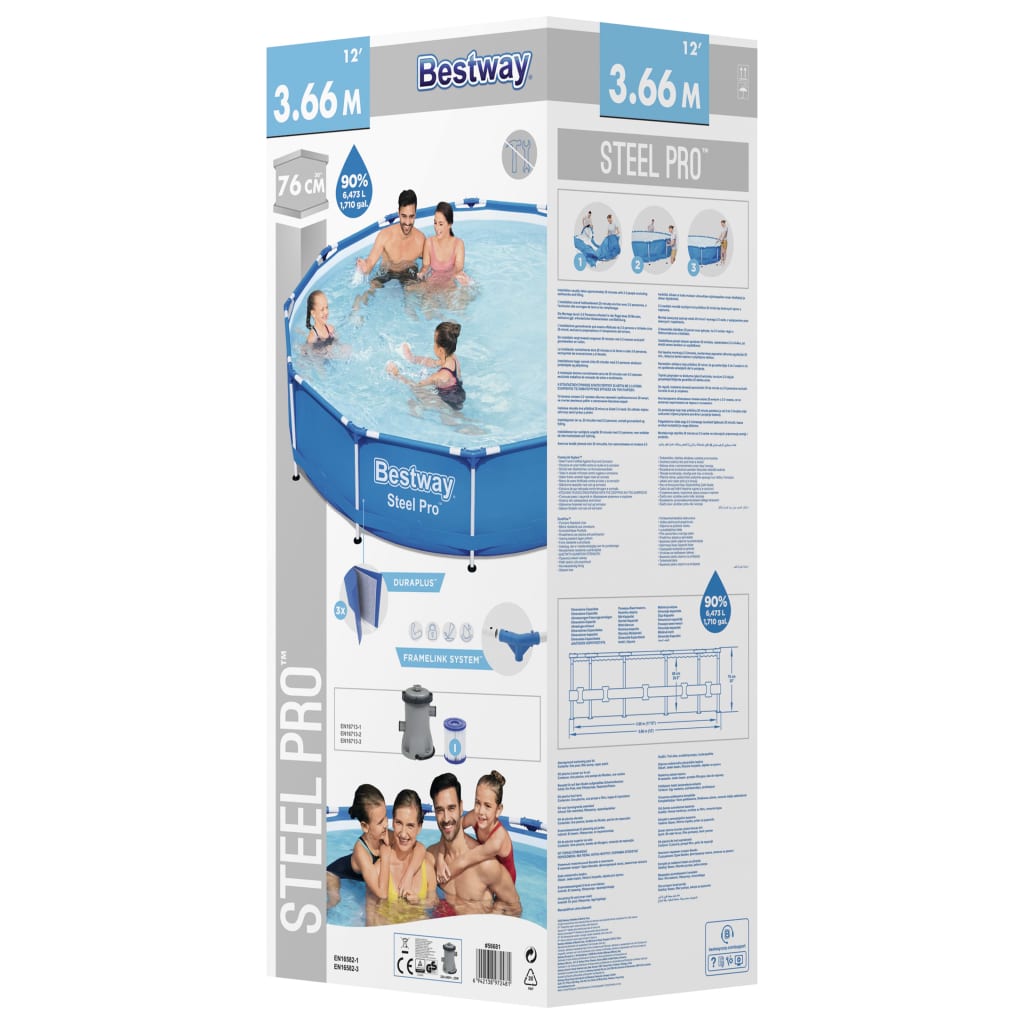 Bestway Pool Steel Pro Frame 366X76 Cm