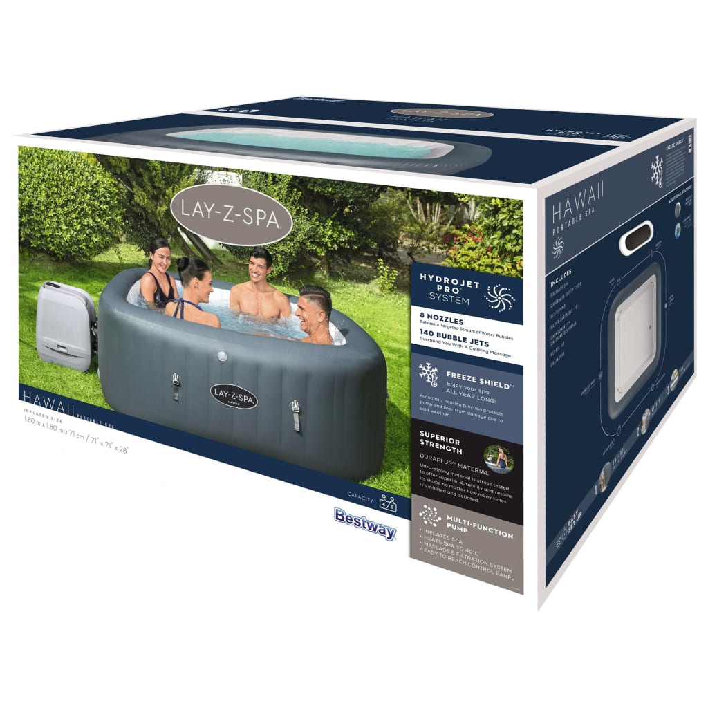 Bestway Lay-Z-Spa Whirlpool Hawaii Hydrojet Pro Aufblasbar