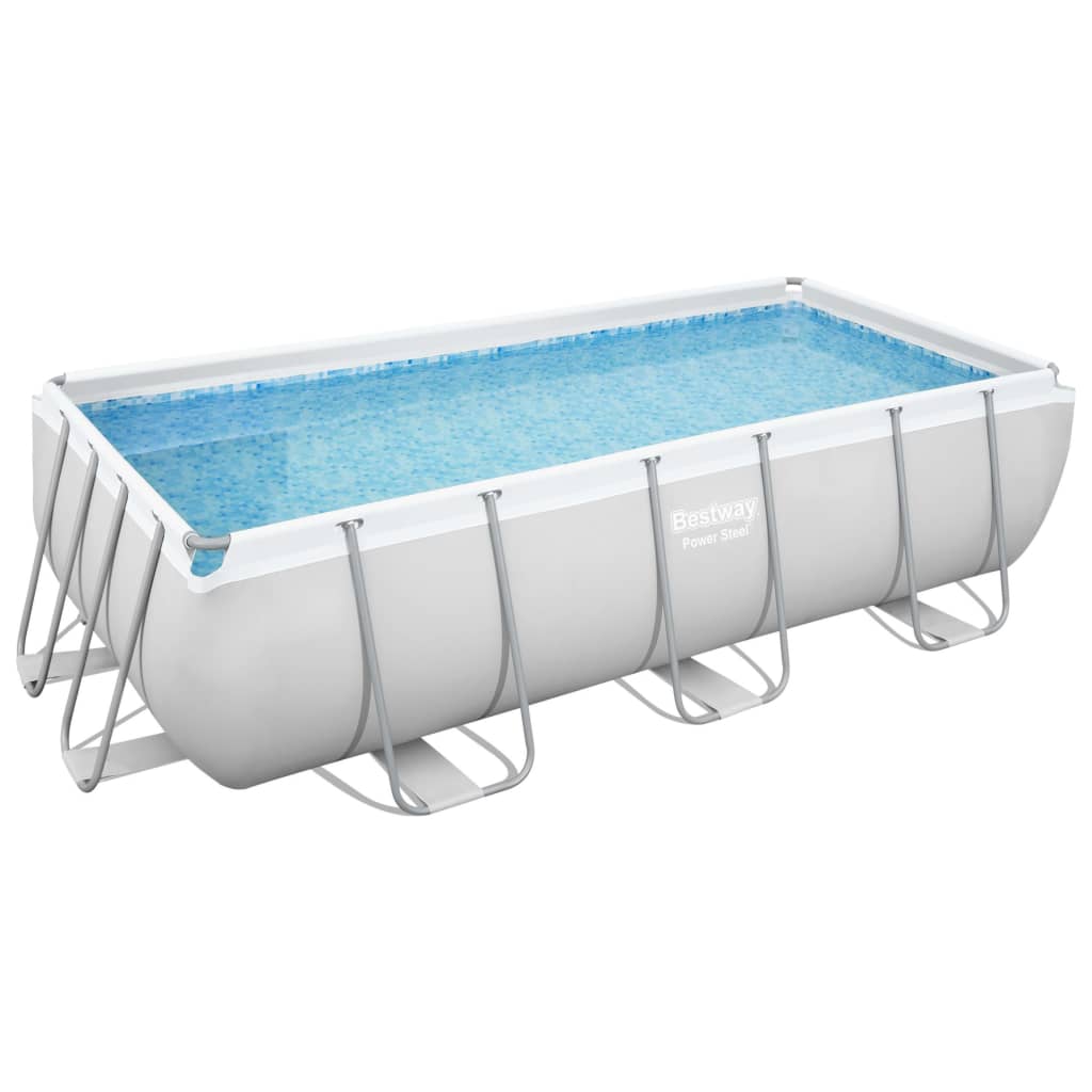 Bestway Power Steel Pool-Set Rechteckig 404X201X100 Cm