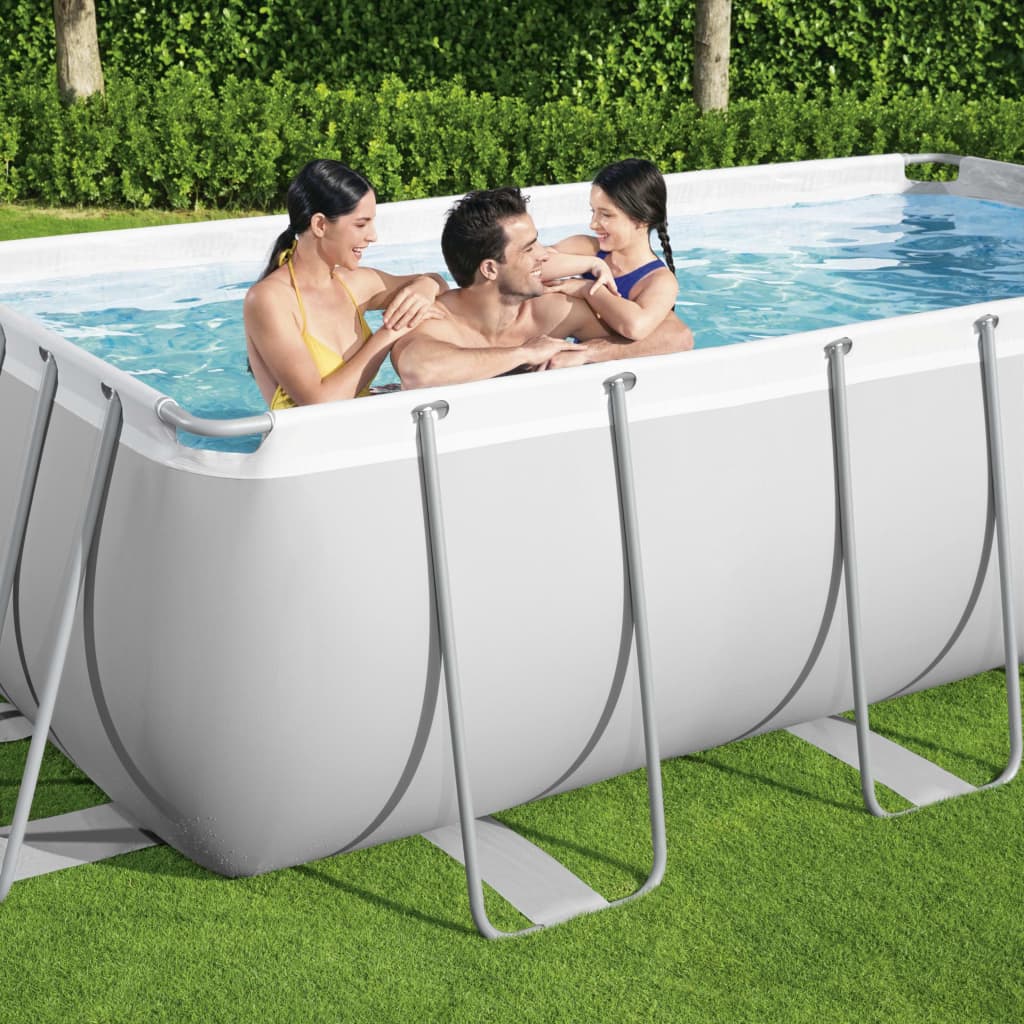 Bestway Power Steel Pool-Set Rechteckig 404X201X100 Cm