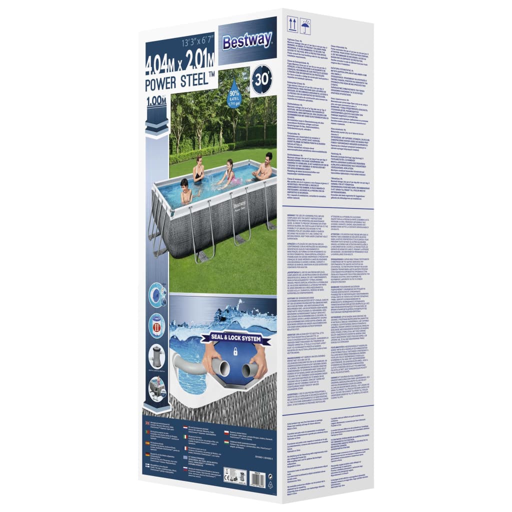 Bestway Power Stahlrahmen-Pool Set 404X201X100 Cm