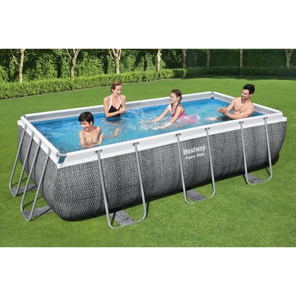 Bestway Power Stahlrahmen-Pool Set 404X201X100 Cm