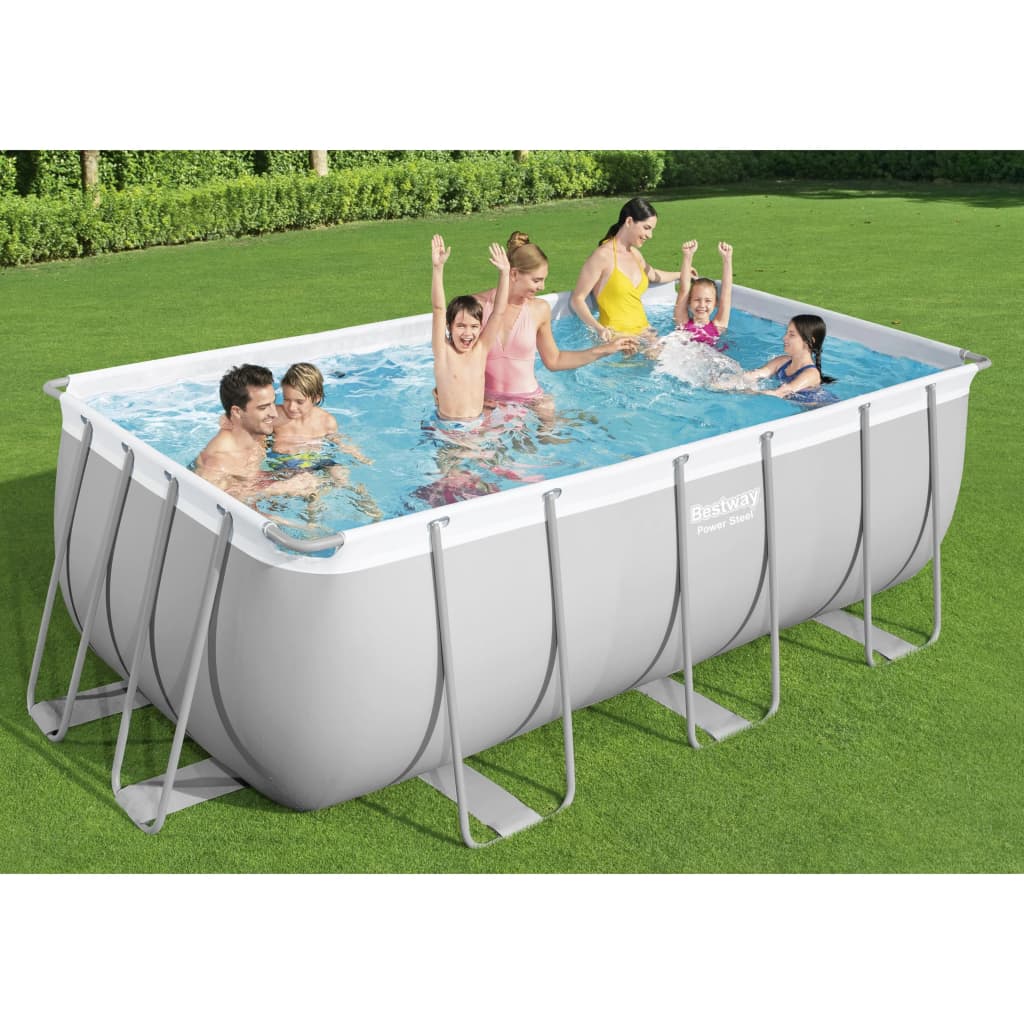 Bestway Power Steel Swimmingpool-Set Rechteckig