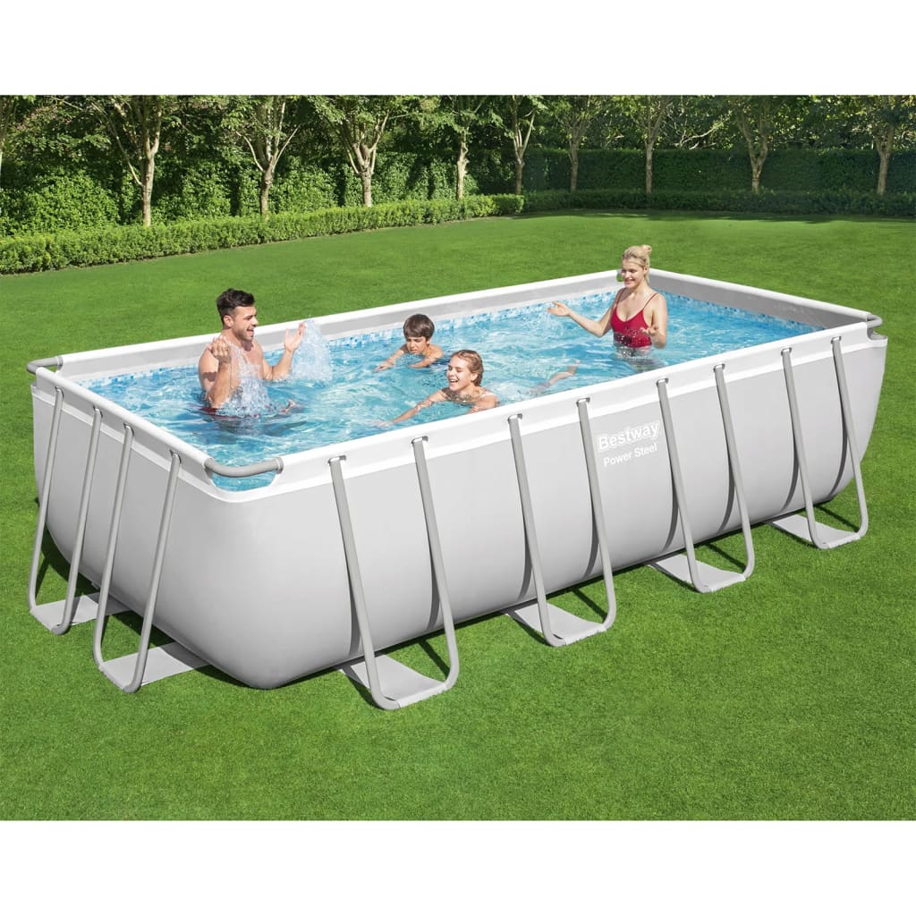 Bestway Power Steel Swimmingpool-Set Rechteckig