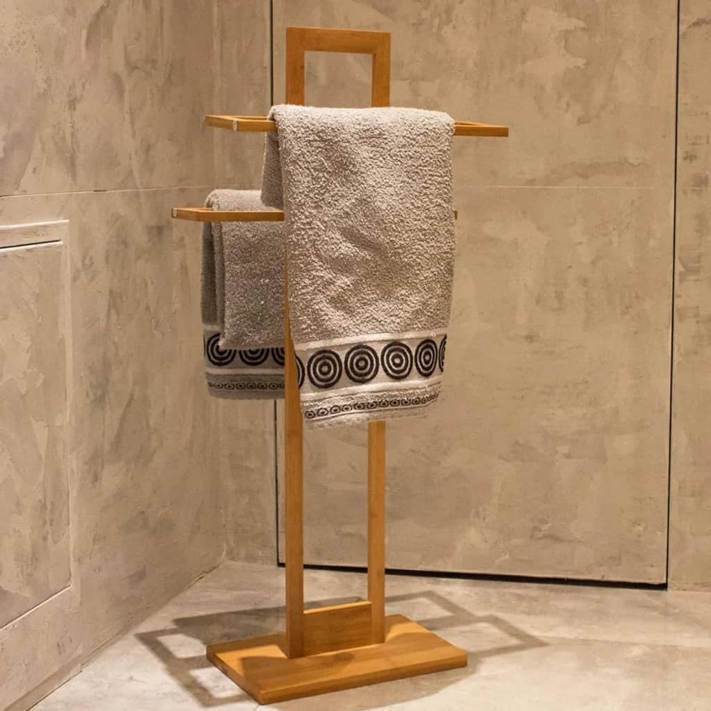 Bathroom Solutions Handtuchständer Bambus 38X32,5X70 Cm Creme