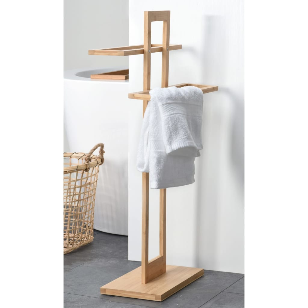 Bathroom Solutions Handtuchständer Bambus 38X32,5X70 Cm Creme