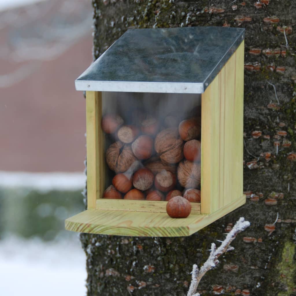 Esschert Design Eichhörnchen-Futterhaus 12,2X23X17,5 Cm