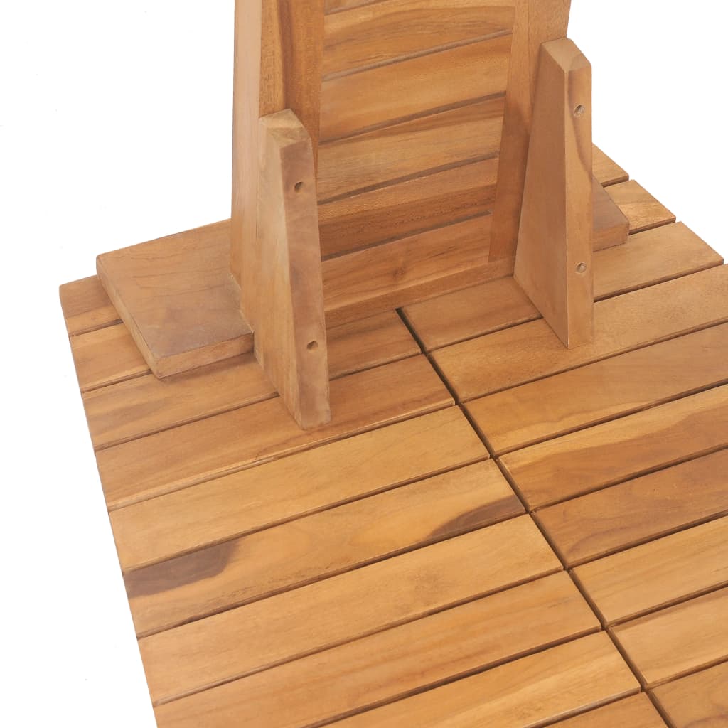 Gartendusche Teak Massiv 70 X 75 X 204 Cm