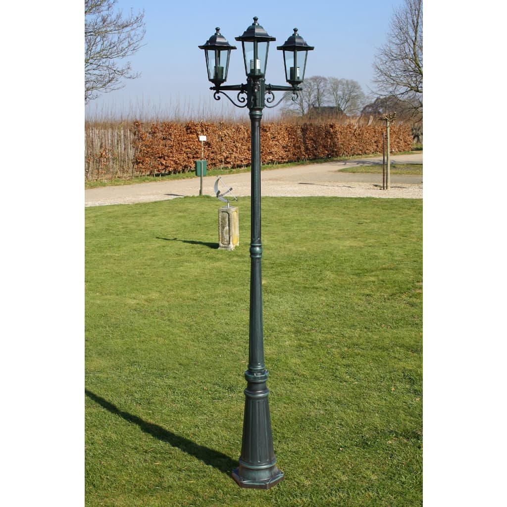 Gartenlaterne 3-Flammig 215 Cm Aluminium