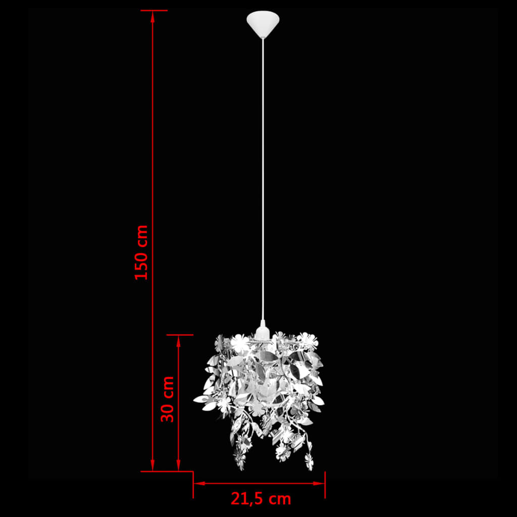 Blätter Pailletten Anhänger Kronlampe N