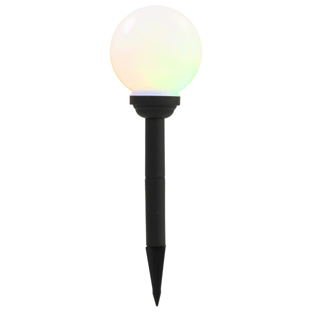 Außen-Solarlampen 8 Stk. Led Kugel 15 Cm Rgb