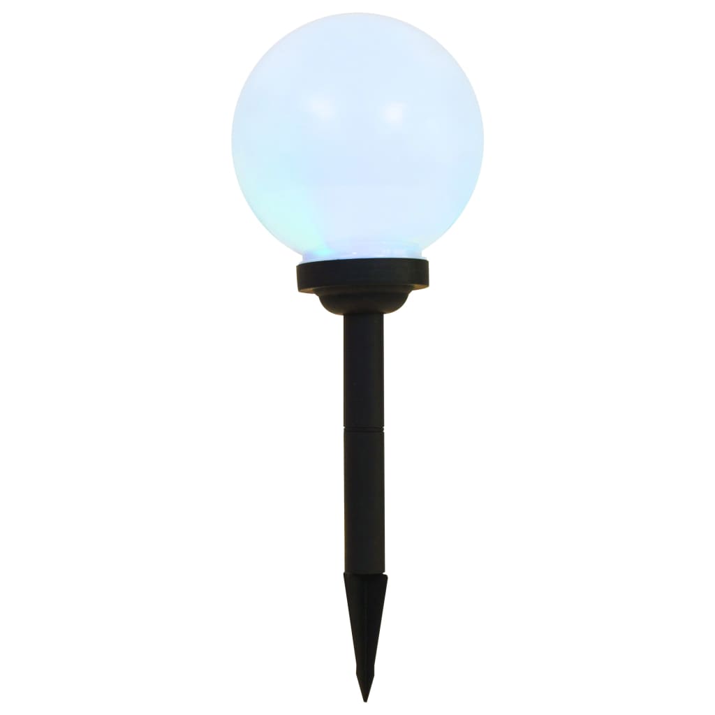 Außen-Solarlampen 6 Stk. Led Kugel Rgb