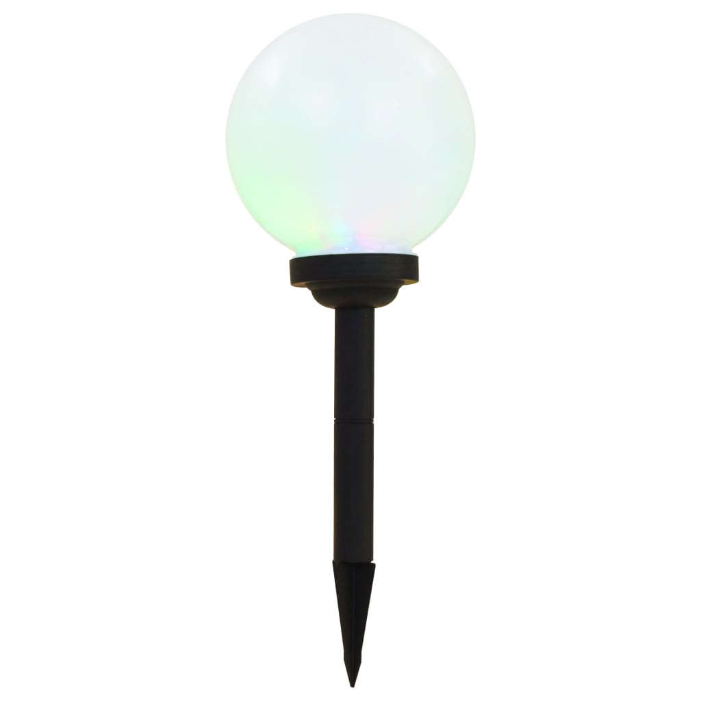 Außen-Solarlampen 6 Stk. Led Kugel Rgb