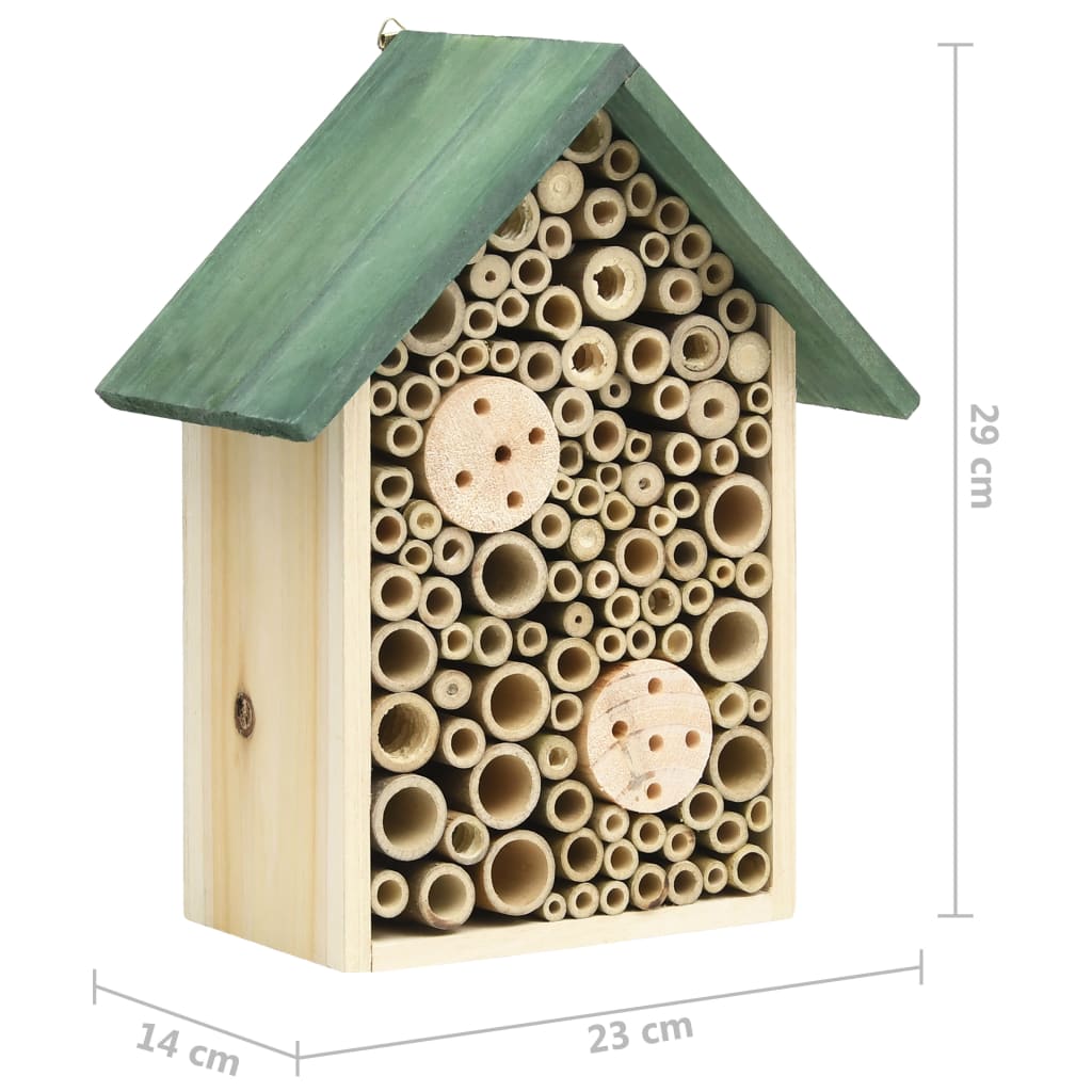 Insektenhotels 2 Stk. 23X14X29 Cm Massivholz Tanne