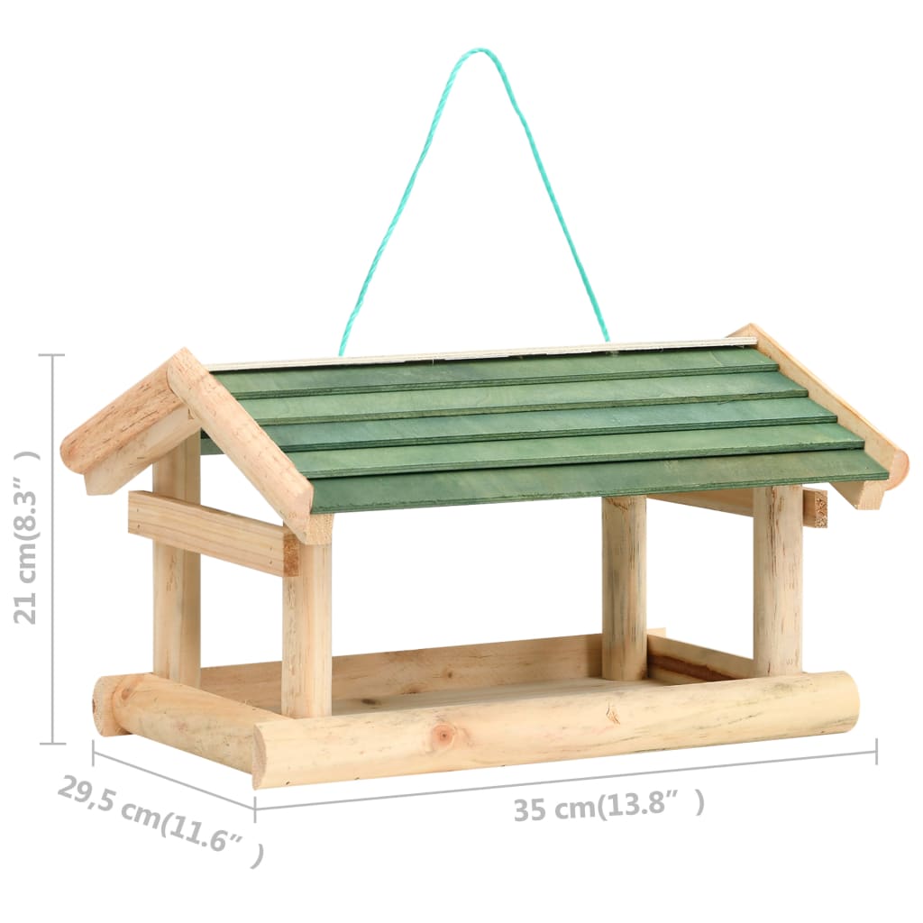 Vogelfutterhaus Massivholz 35X29,5X21 Cm