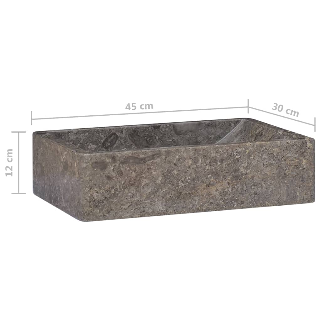 Waschbecken 45X30X12 Cm Marmor Hochglanz-