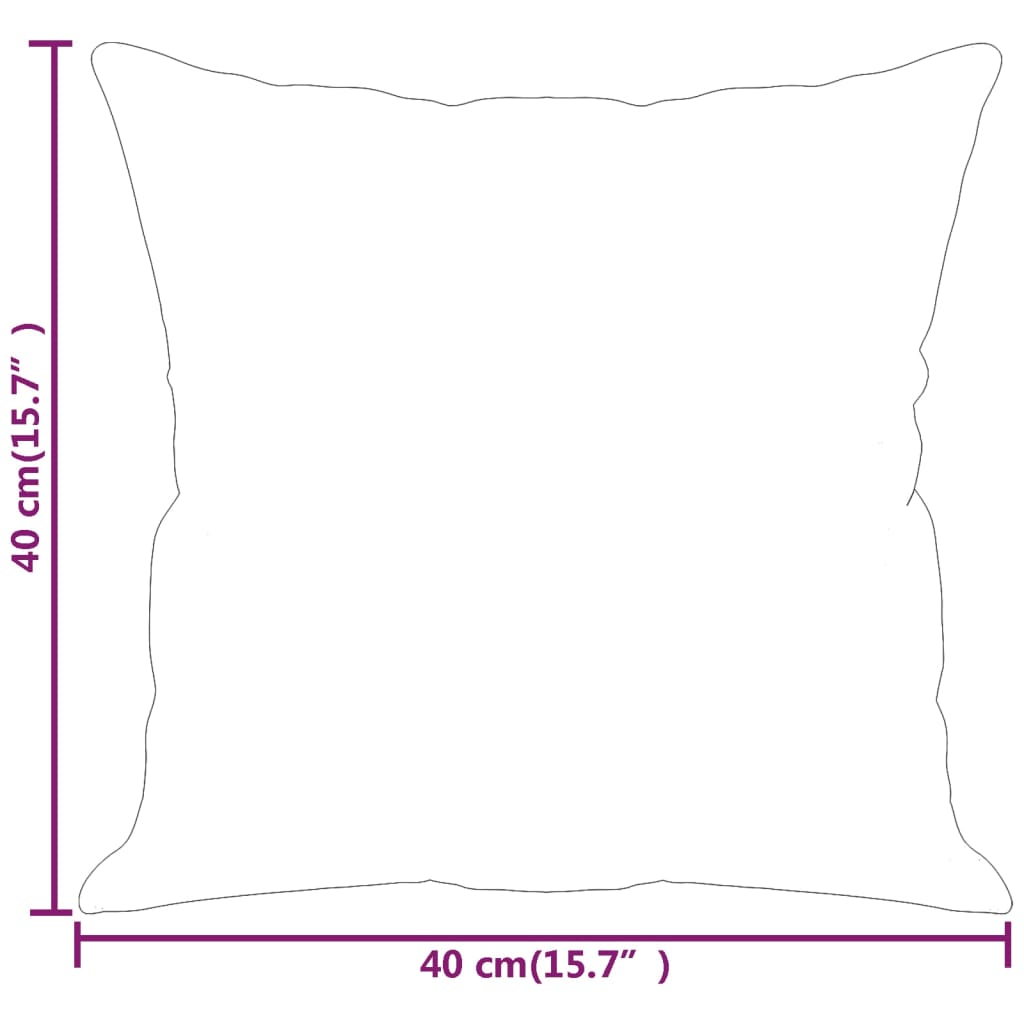 Zierkissen 2 Stk. 40X40 Cm Mikrofasergewebe