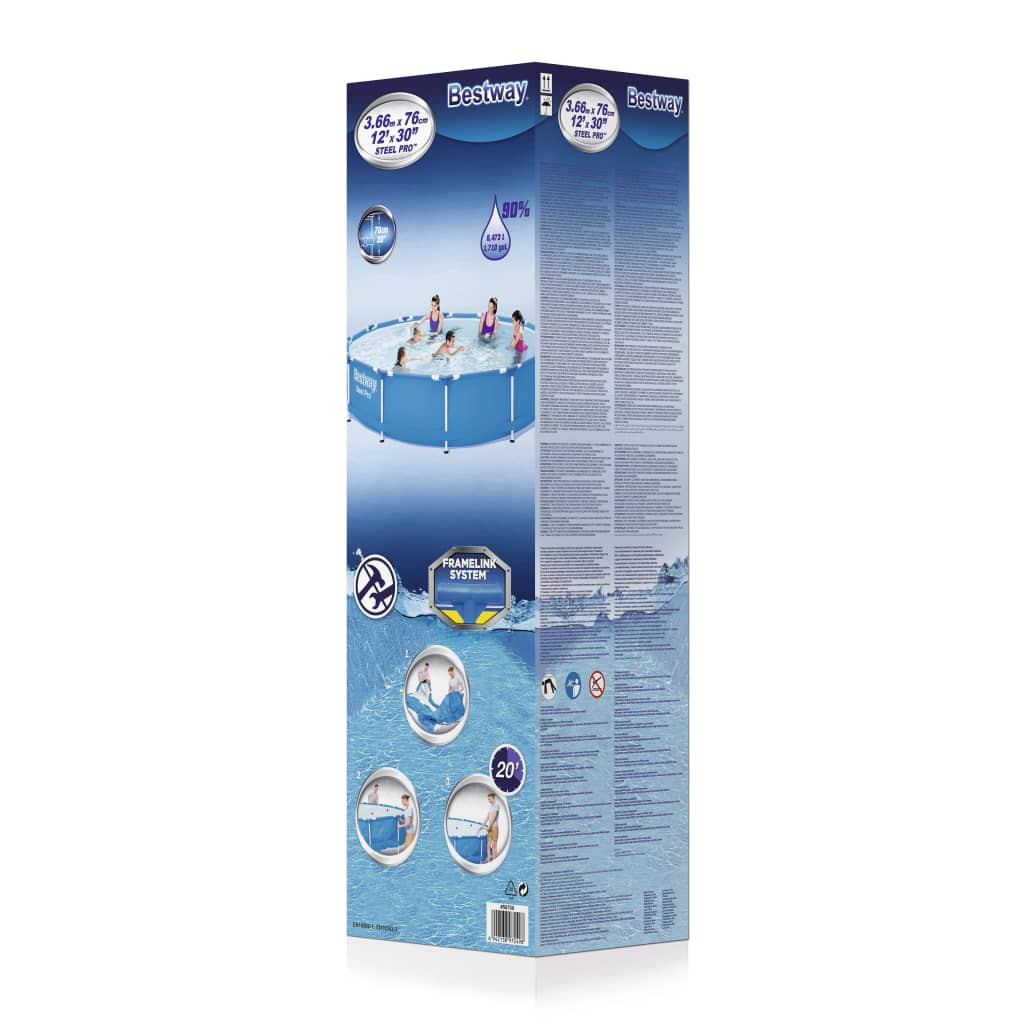 Bestway Swimmingpool Mit Rahmen Steel Pro 366X76 Cm