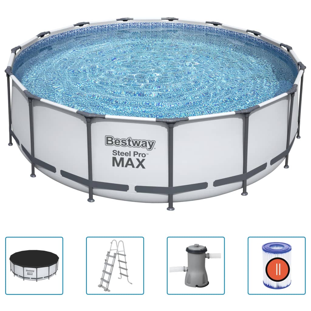 Bestway Pool-Set Steel Pro Max Rund 457X122 Cm