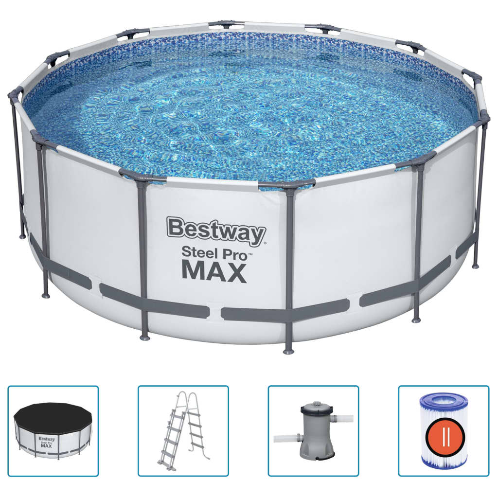 Bestway Steel Pro Max Swimmingpool-Set Rund 366X122 Cm