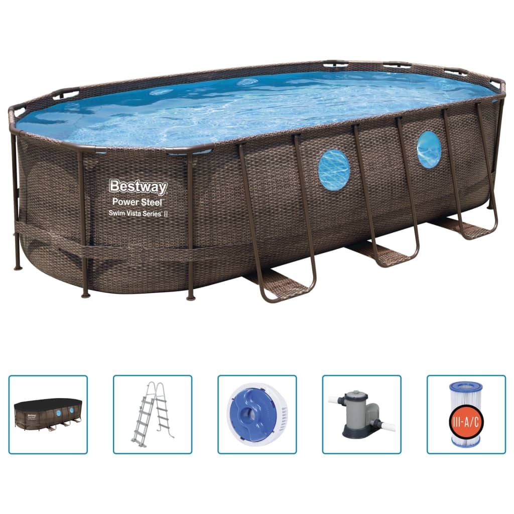 Bestway Power Steel Swim Vista Series Pool-Set 549X274X122 Cm