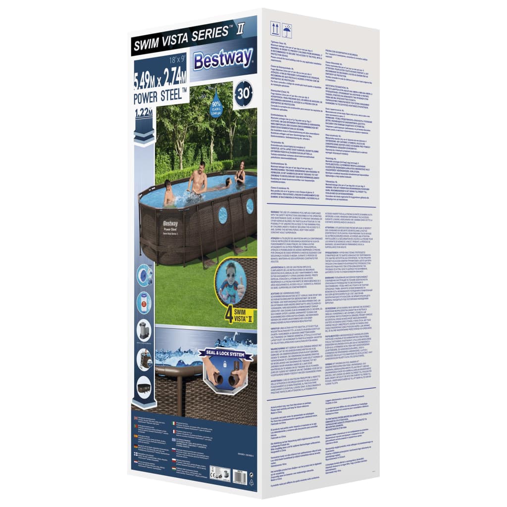 Bestway Power Steel Swim Vista Series Pool-Set 549X274X122 Cm