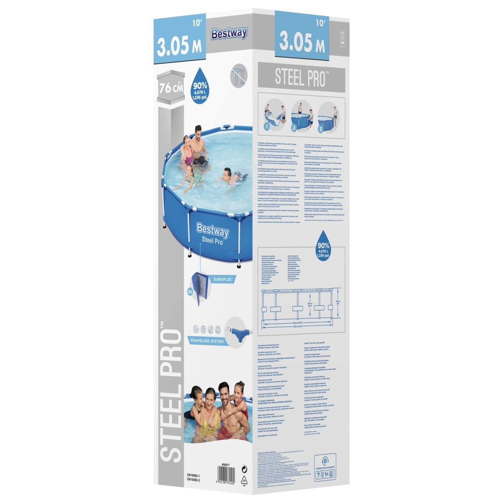 Bestway Pool Steel Pro 305X76 Cm