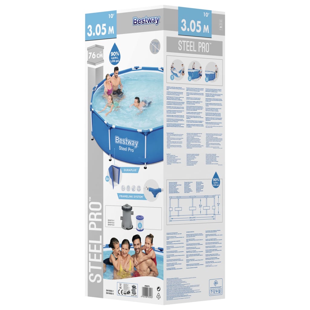 Bestway Pool Steel Pro 305X76 Cm