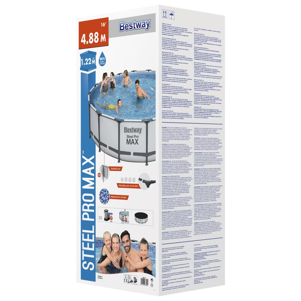 Bestway Steel Pro Max Swimmingpool-Set 488X122 Cm