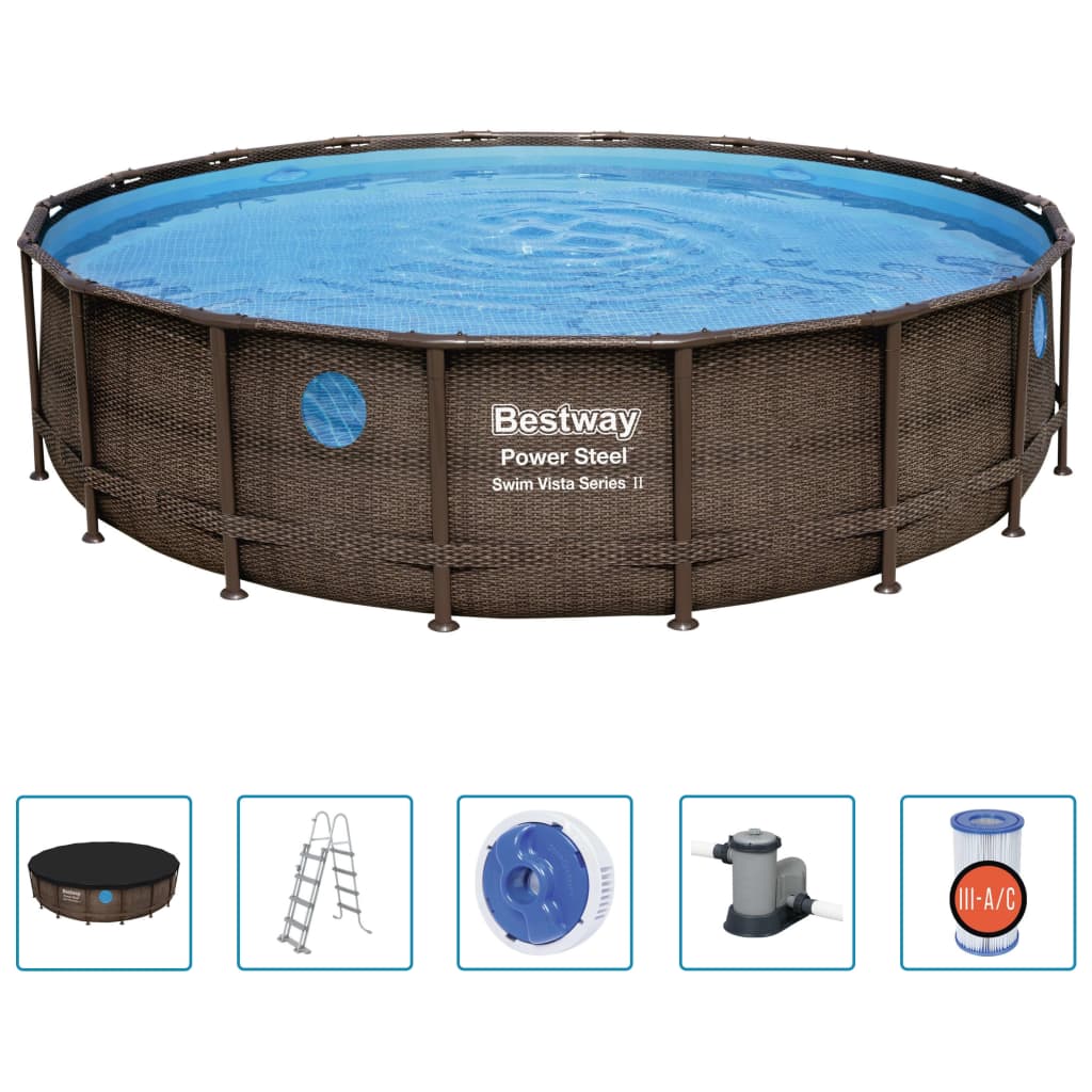 Bestway Power Steel Swimmingpool Set 549X122 Cm