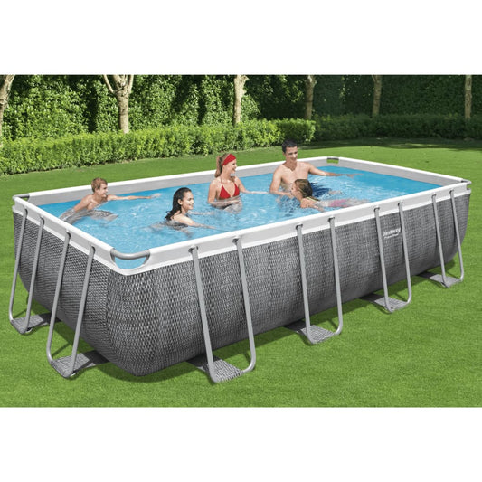 Bestway Pool-Set Power Steel Rechteckig 549X274X122 Cm