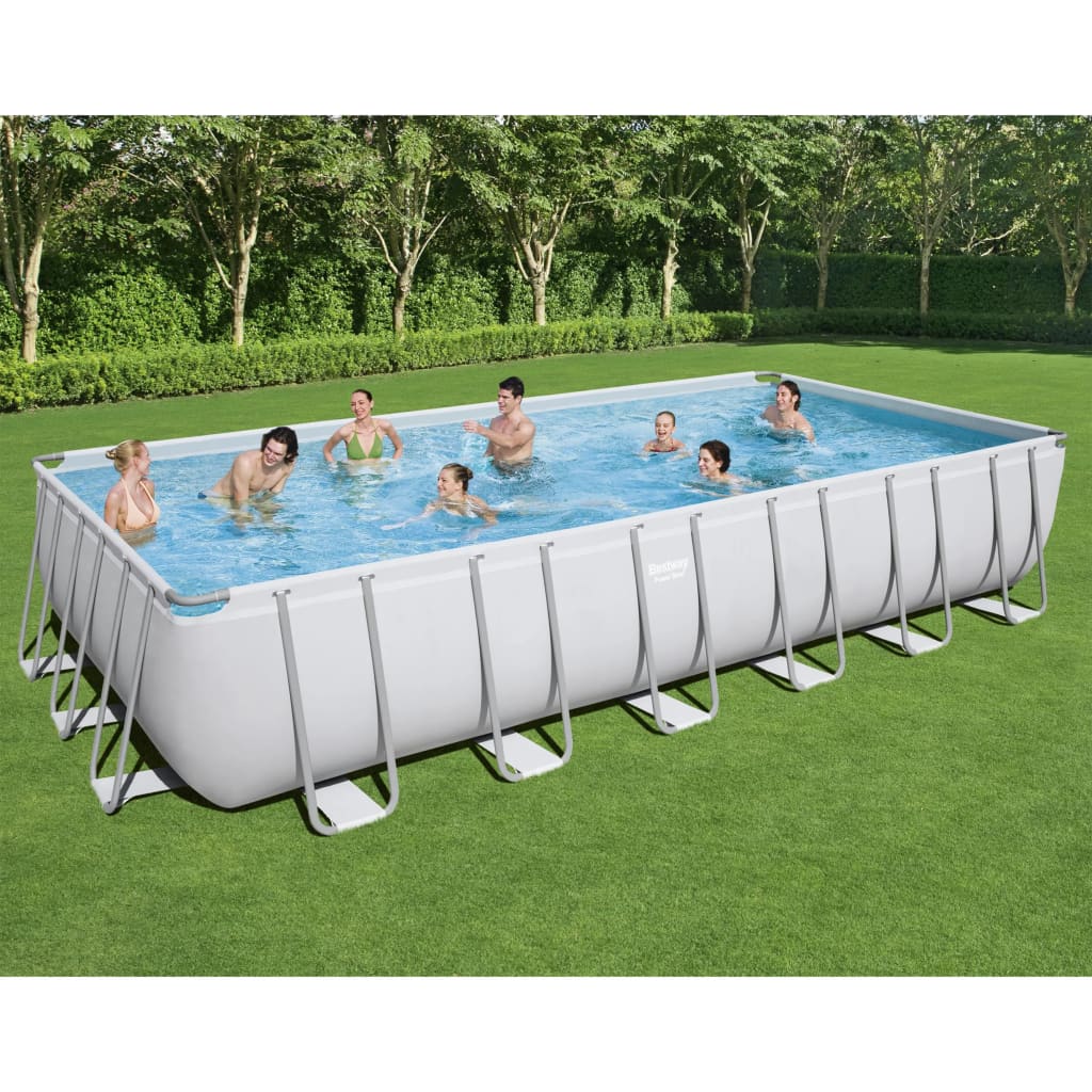 Bestway Power Steel Pool-Set Rechteckig 732X366X132 Cm